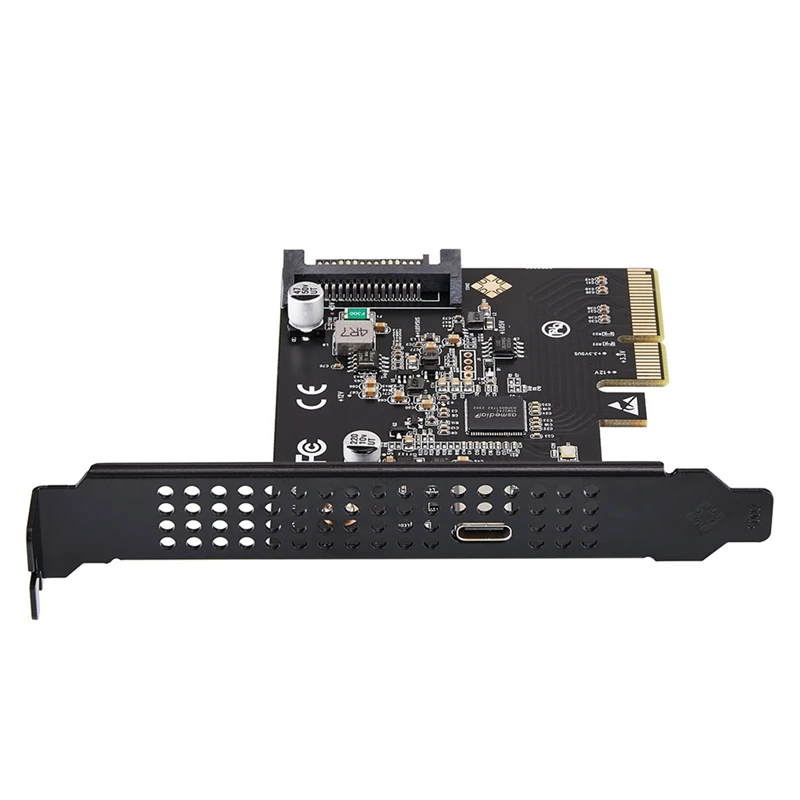 USB-C 3.2 Gen 2X2 PCI-E Gen 3 X4 Type-C Expansion Card 20Gbps Asmedia ASM3242 Chipset With SATA 15 Pin Power