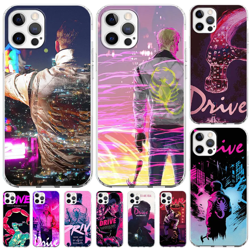 Drive Art Ryan Gosling Fudna for Apple iPhone 11 15 Plus 13 12 Mini 7 8 X XS XR 14 Pro Max Clear Silicone Phone Case Cover