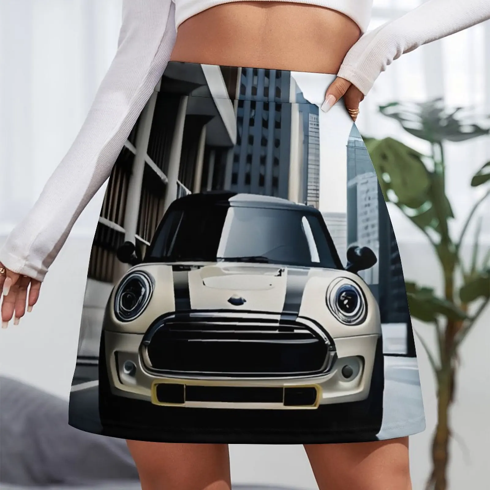 discover the fun mini cooper models crystal silver Mini Skirt spódnice koreańskie spódnice odzież damska lato 2025 Mini spódniczka