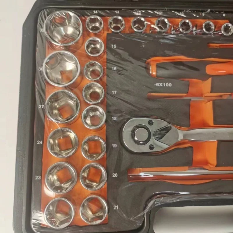 Mechanic Auto Repair Combination 1/2 Daffy Ratchet Socket Wrench 41 Piece Socket Wrench Set