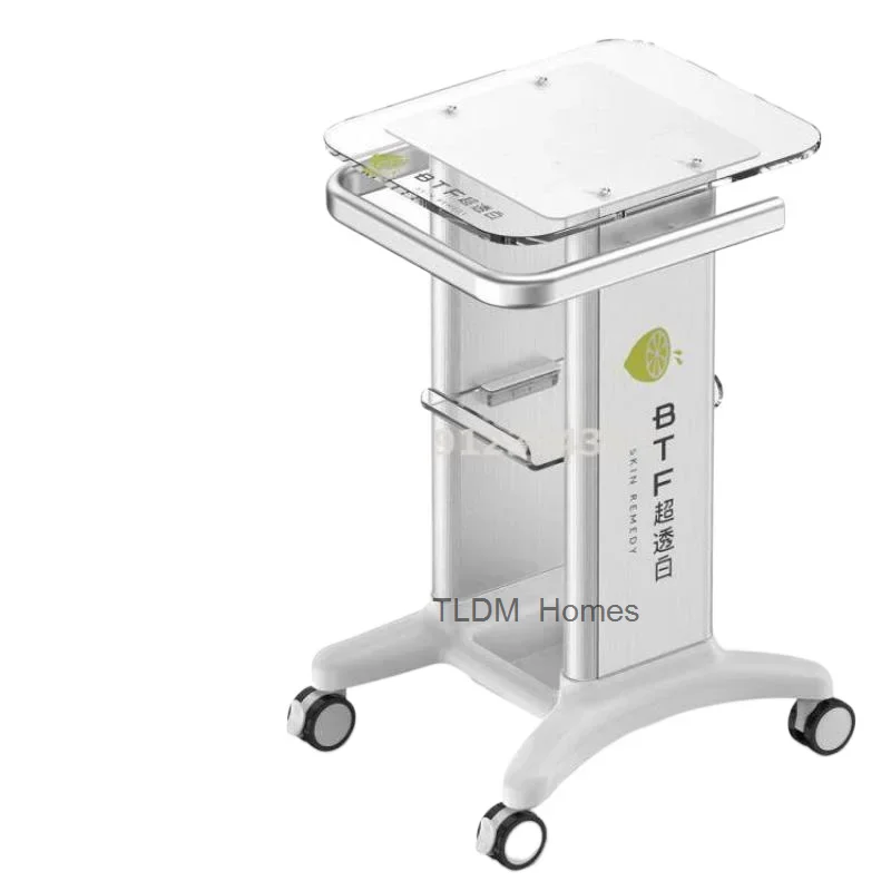 Beauty Aesthetic Cart Acrylic Small Bubble Shelf Base Dental Clinic B Ultrasound Medical Beauty Cart Enlarge