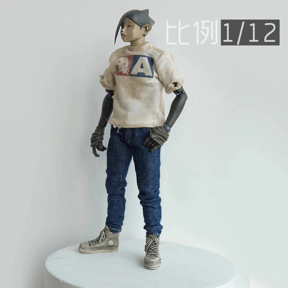 1/12 Soldier Clothing Accessories Fashion 3ATOYS DAM Pants Slim Fit Jeans Model For 6'' Action Figure Body In Stock