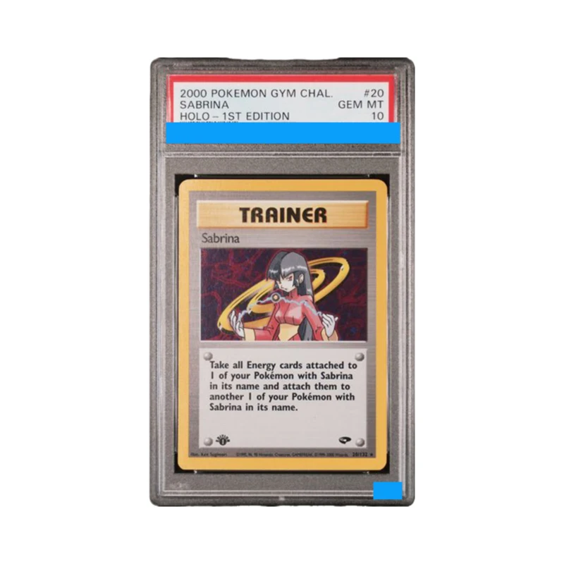 

Proxy 2000 POKEMON GYM CHALLENGE #20 SABRINA HOLO 1ST EDITION Authentication Grading 10 Collection Game Card ﻿