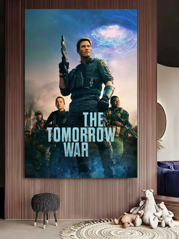 The Tomorrow War (2021) Movie, Print Art Canvas Poster, For Living Room Decor Home Wall Picture