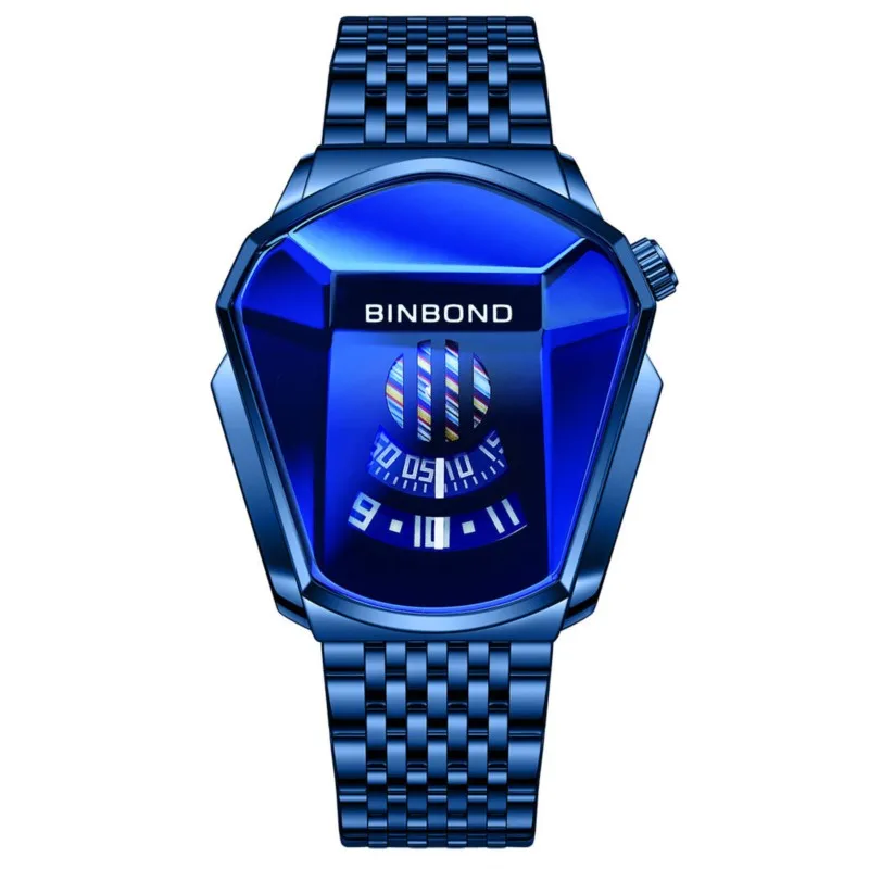 BINBOND Motorcycle Concept Popular Quartz Fashion Luxury Unique Stainless Steel Business Sports Men\'s Watch Style technology