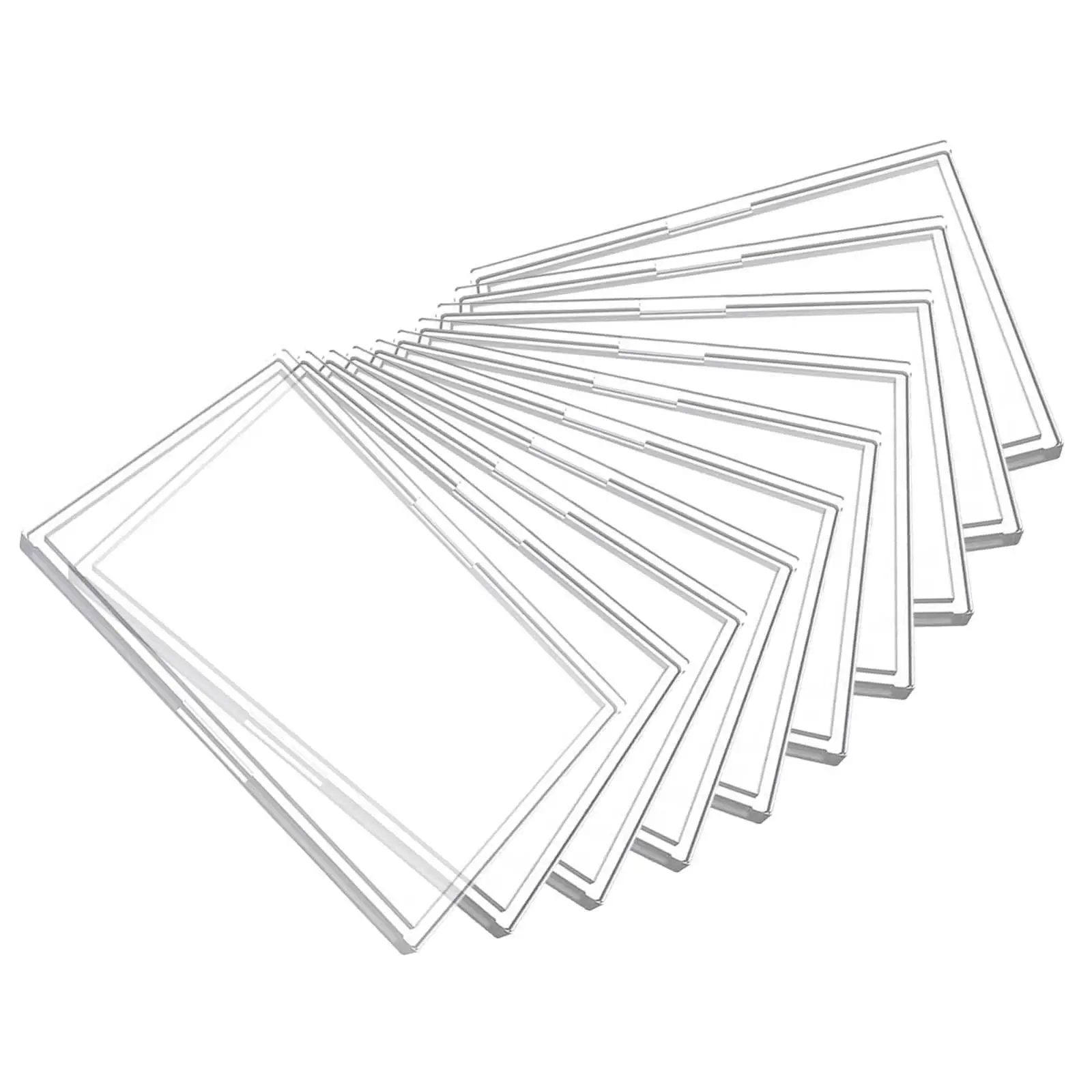 10Pcs Acrylic Card Sleeves Card Display Frame Protector Card Holder Card