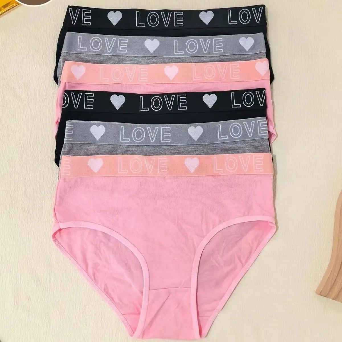 women's panties casual and sporty minimalist mid waist comfortable and soft fashionable letter print women's briefs