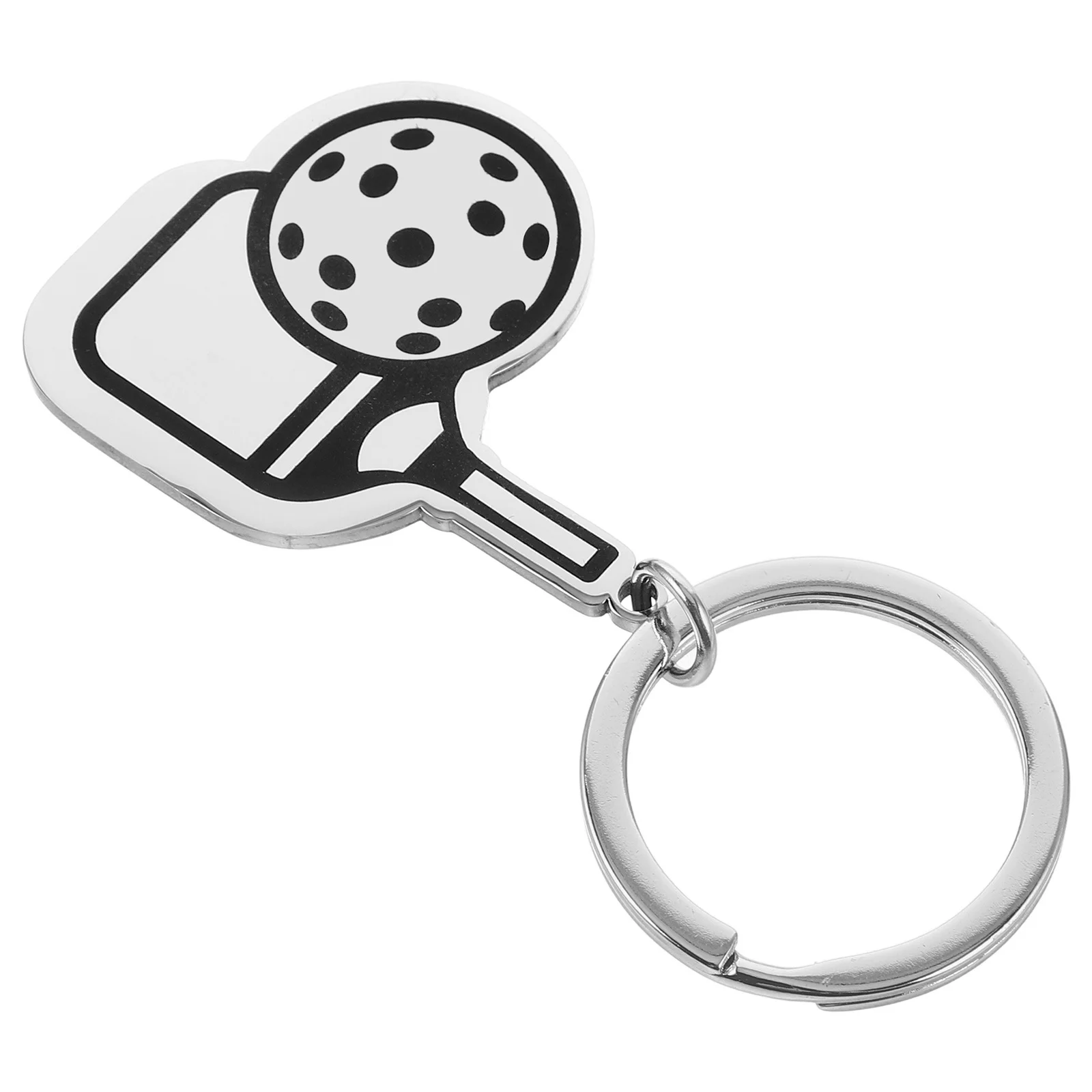 

Pickleball Keychain Mini Paddles Balls Stainless Charm Sports Party Favor Accessories for Players Coaches Fans