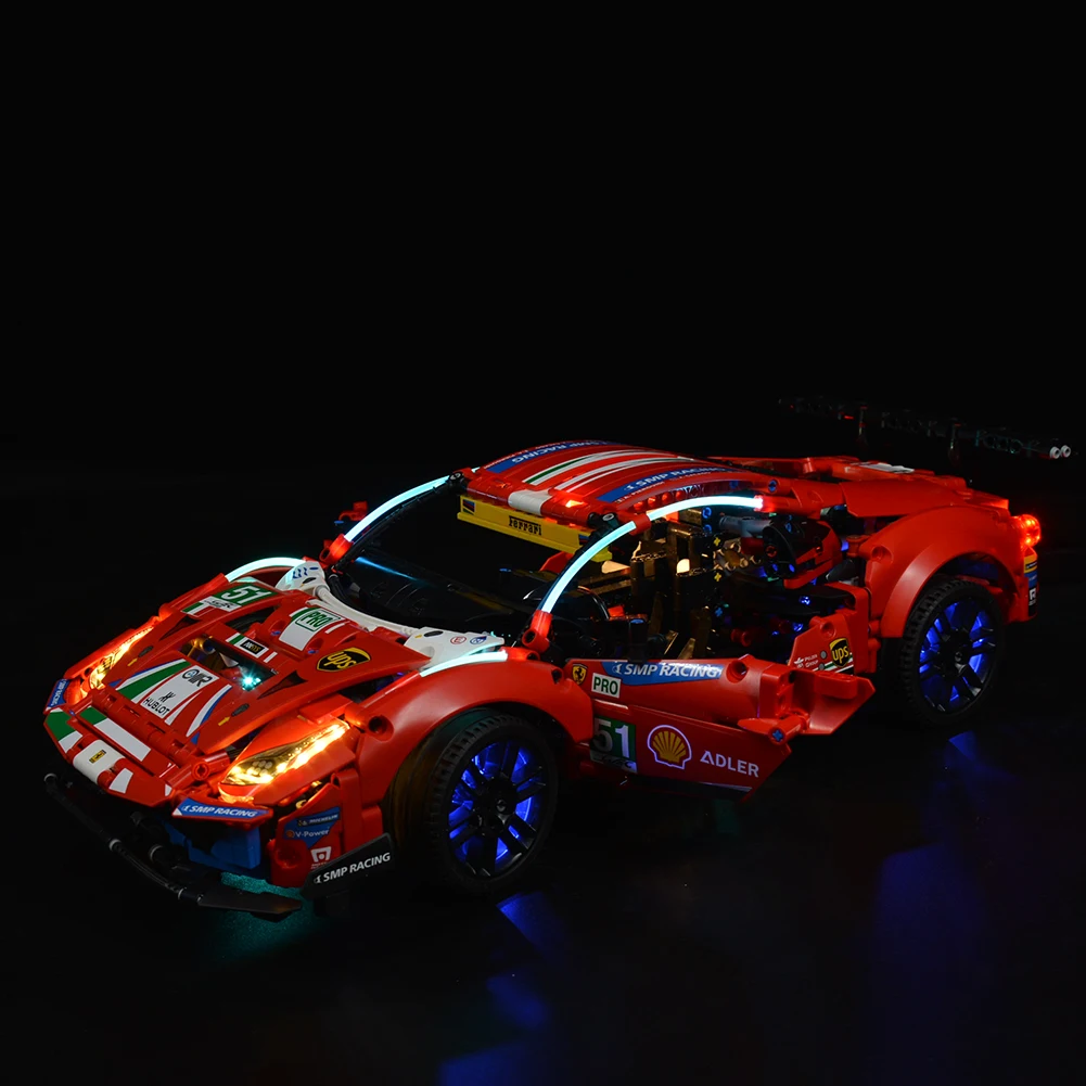Kyglaring Led Lighting Set DIY Toys For 42125 Technic \'\'488 GTE AF Corse #51\'\' (Only Light Kit Included)