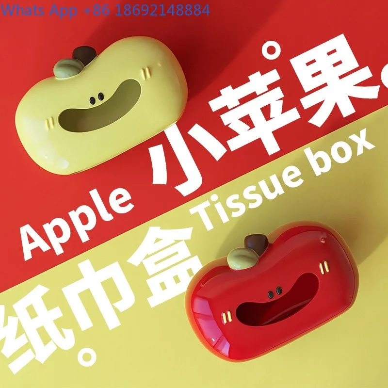 

Creative Apple Tissue Box Cute Living Room Desktop Gift for Men and Women Teacher Christmas Gift