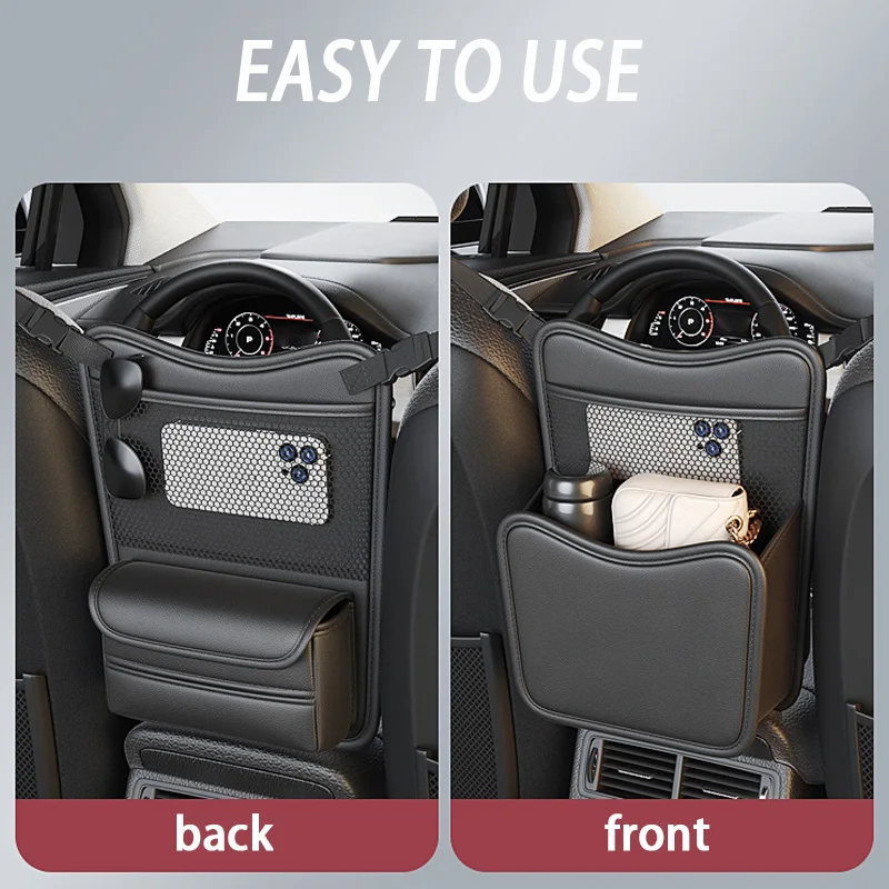 Car Armrest Box Storage Auto Middle Seat Hanging Handbag Bag Multifunctional Central Control Between Seats Tissue Box Organizer