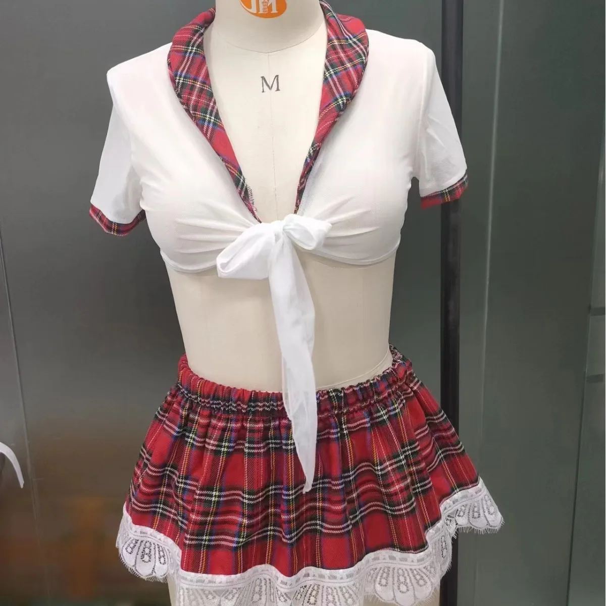 Cosplay Schoolgirl Maid Costume para Mulheres, Conjunto Uniforme Macacão, Traje Porno, Roupas Eróticas, Porno, Prisioneiro, Sexy Pornstar