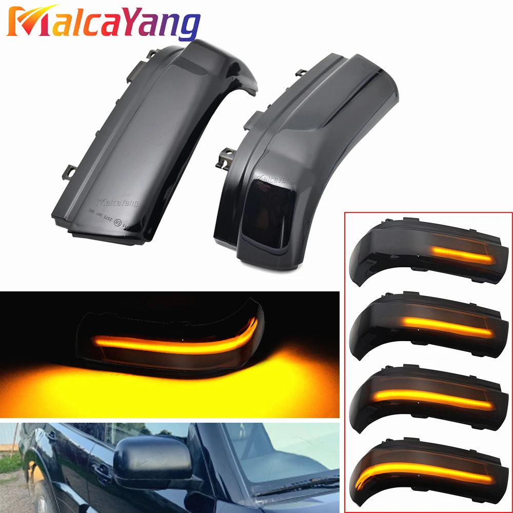 For Mitsubishi Pajero V73 V77 V93 V97 2006-2019 1 Pair Dynamic LED Turn Signal Light Mirror Indicator Blinker Car Accessories