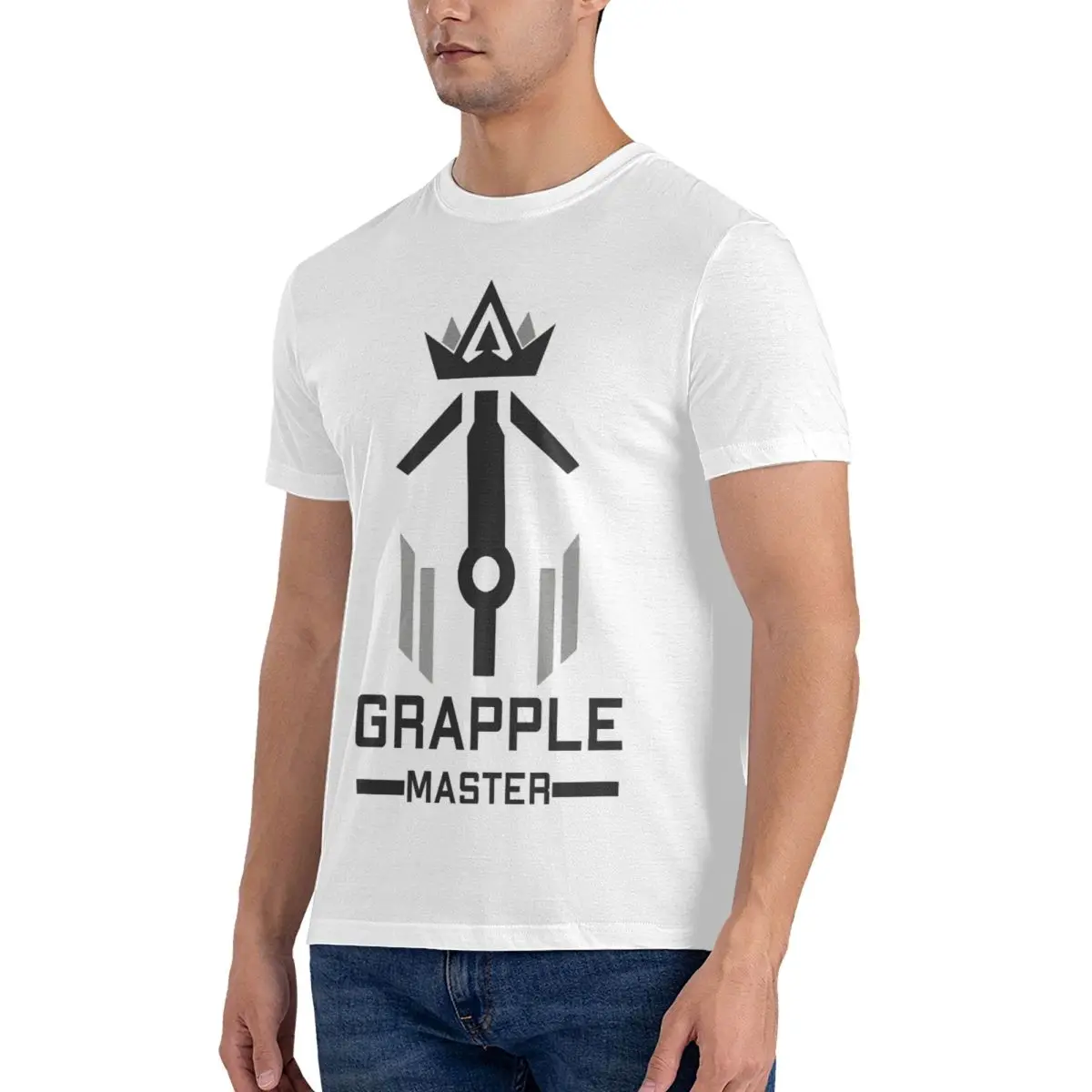 Grapple Master T Shirt for Men 100% Cotton Funny T-Shirt Crewneck Apex Legends Tee Shirt Short Sleeve Tops Gift Idea