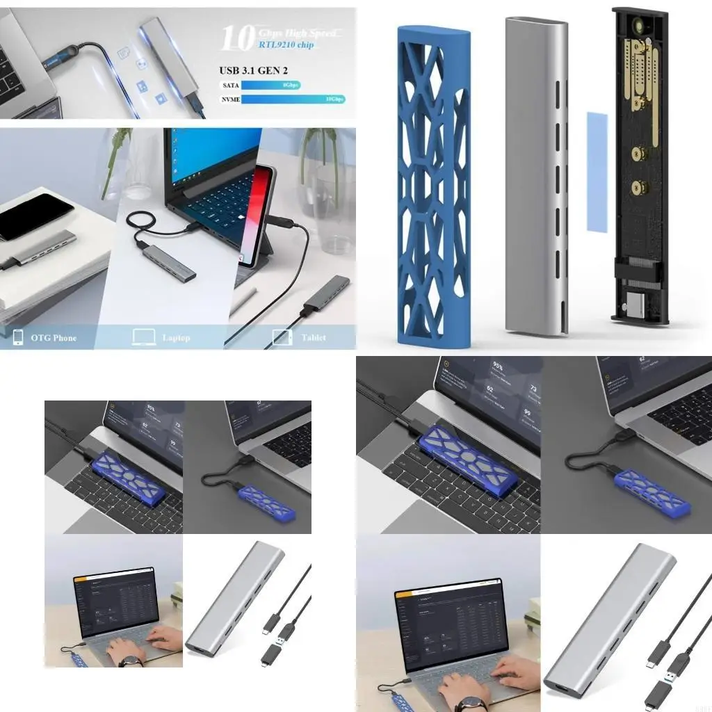 

896F USB Typec 10 Гбит / с в корпус SSD NVME, корпус NVME PCIE SSD