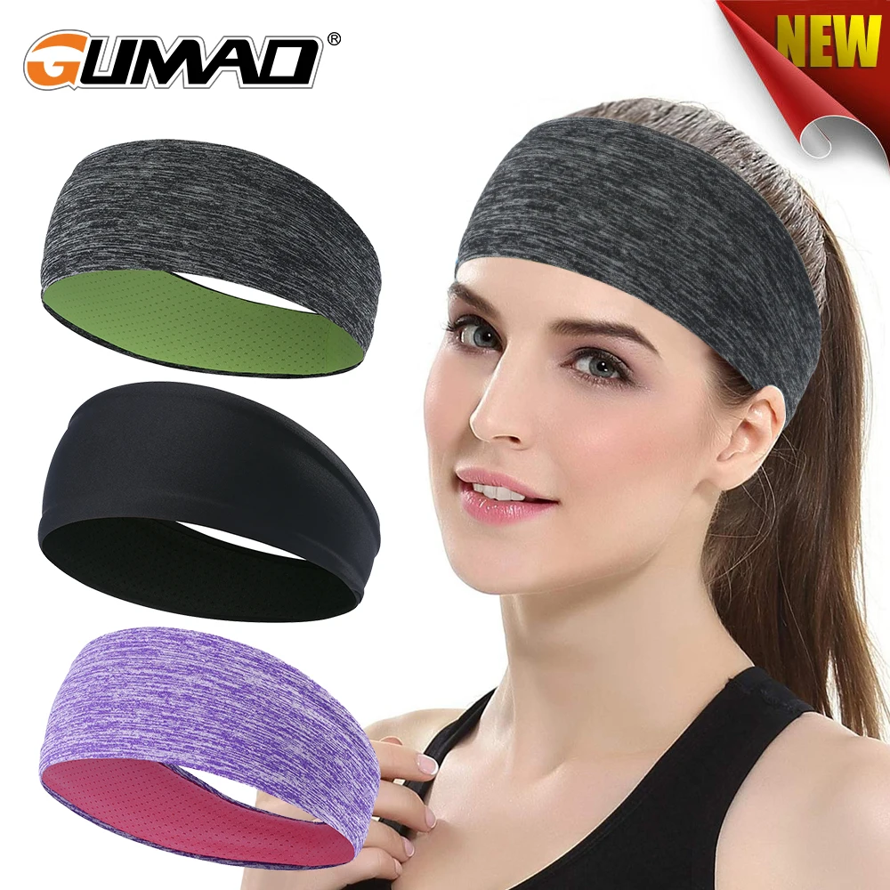 Esporte correndo sweatband basquete fitness ciclismo yoga ginásio cabeça faixa de cabelo de secagem rápida lenço tênis bandana das mulheres dos homens verão