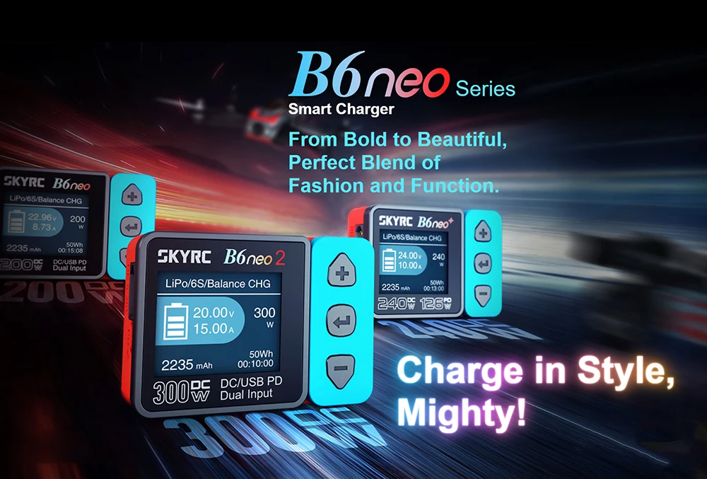 NEUES SKYRC B6neo 2 Smart Charger Multifunktions-Smart-Ladegerät DC 300 W PD 80 W LiPo/LiFe/Lilon/LiHV/NiMH/NiCd/Pb-Ladegerät – Detail 2