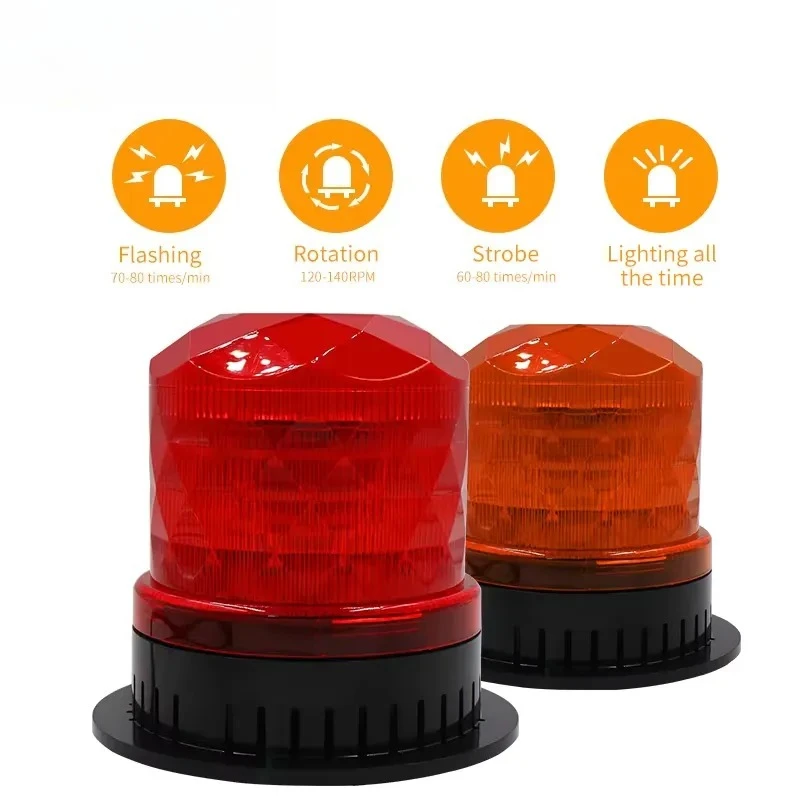 SF-901 Orange Strobe Red Zone Waterproof Hazard Warning Light for Forklift Loader AGV and Excavator view 6