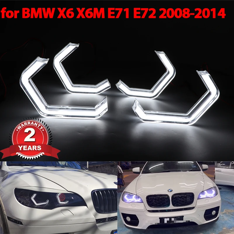 

for BMW X6 X 6 M X6M E71 E72 2008-2014 Car Accessories Concept M4 Iconic Style LED Angel Eyes rings