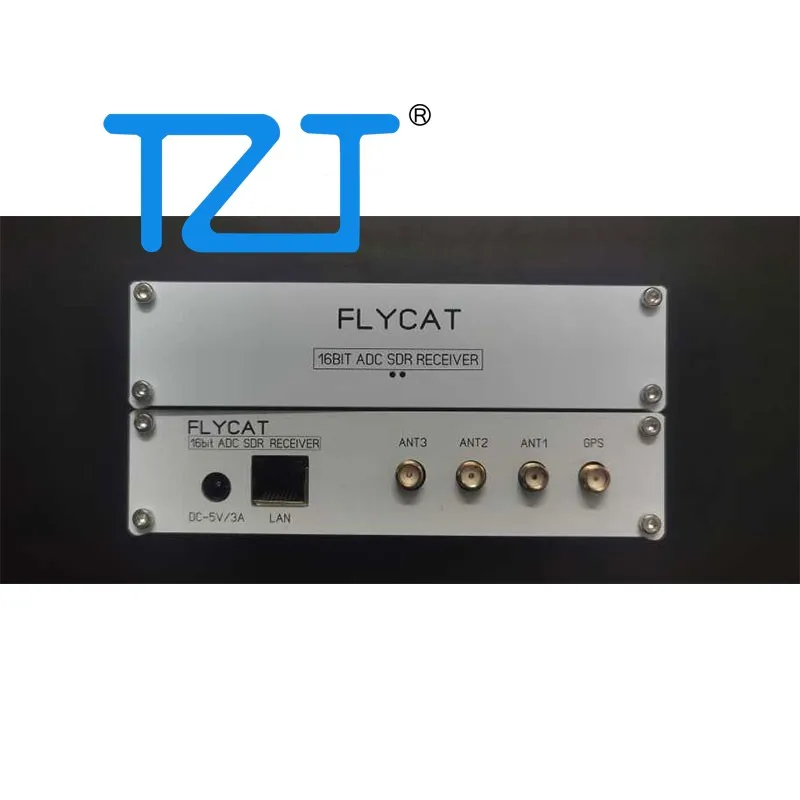 

TZT KIWISDR FLYCAT 16Bits ADC SDR Receiver Network Sharing Wireless Shortwave Receiver DC-5V/3A
