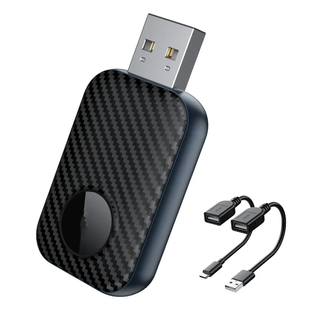 Wireless for CarPlay Device with Fast Response Time for iPhone and Users in Cars Equipped with Compatible USB Ports