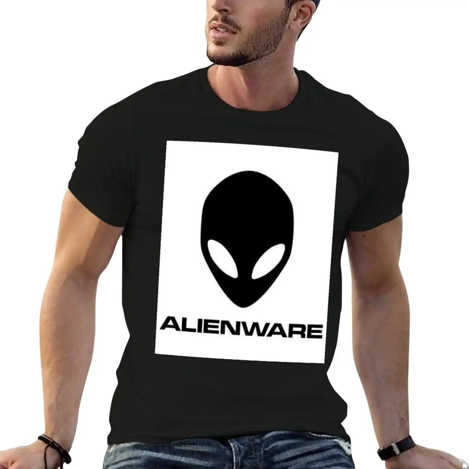 

ALIENWARE [Black] T-Shirt cheap stuff hippie clothes mens workout shirts