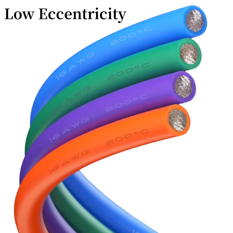 Kit misto (5 colori) Filo in silicone flessibile resistente al calore 30/28/26/24/22/20/18/16AWG Cavo intrecciato elettrico in rame stagnato