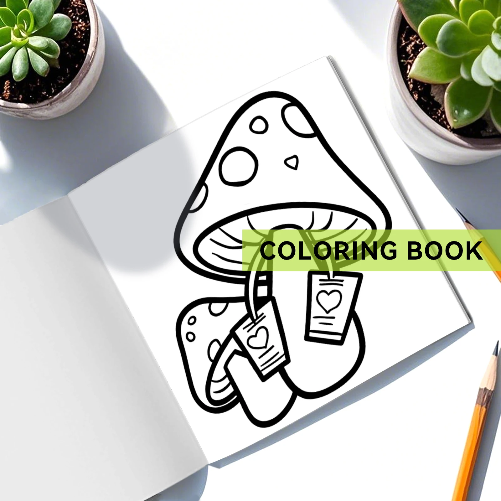 Stress Relief Cute & Easy Coloring Book for Adults and Teens - 24 Pages Adult Picture Book Emotional Release Drawing Books