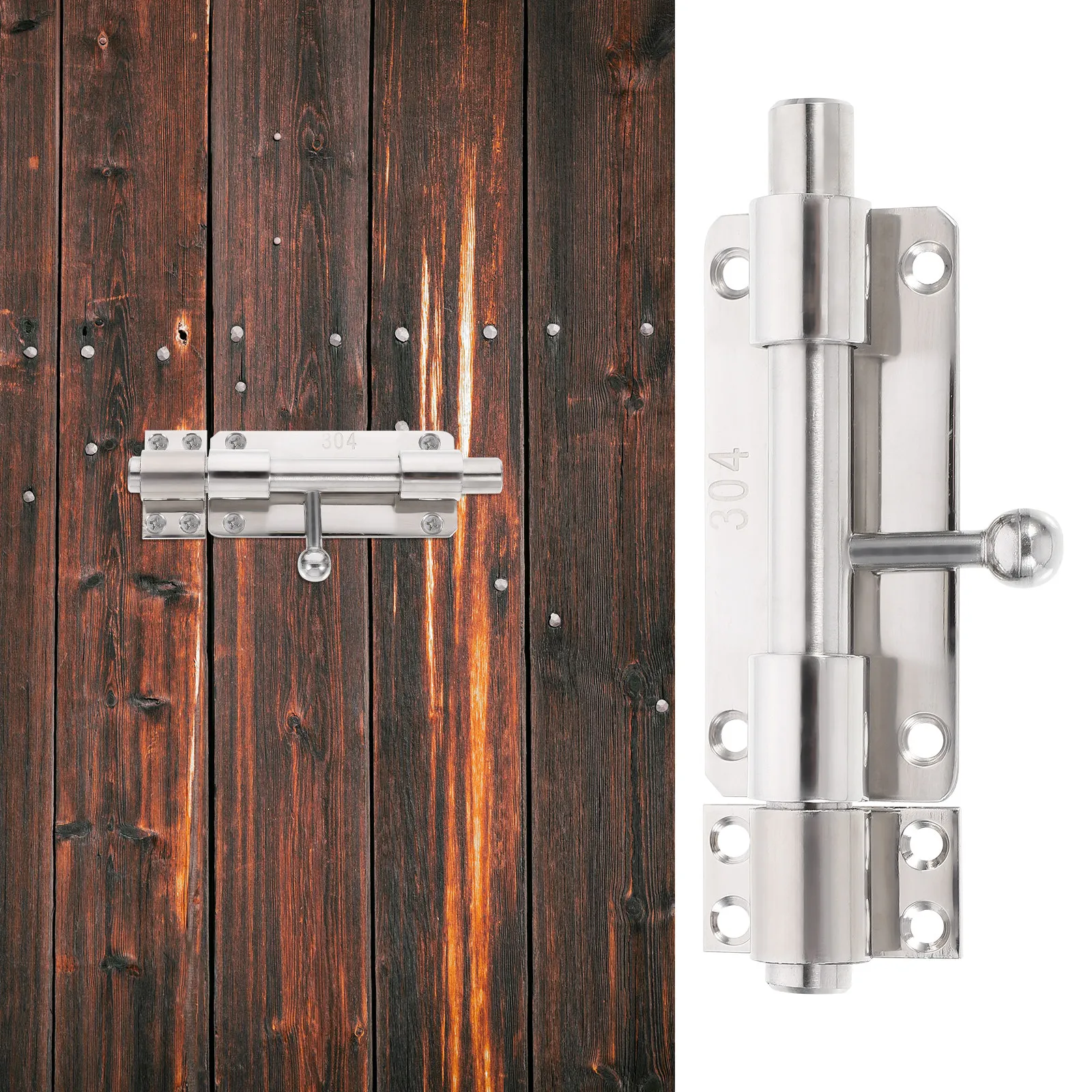 1 ชิ้น กลอนประตูสแตนเลสคุณภาพส - Home Bathroom Lock บทวิจารณ์และราคา