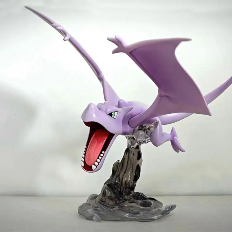 PokeMon Figure Aerodactyl Anime Figure Cute Purple Aerodactyl Figures Model Statue Doll Collection Decoration Toy Friend's Gifts