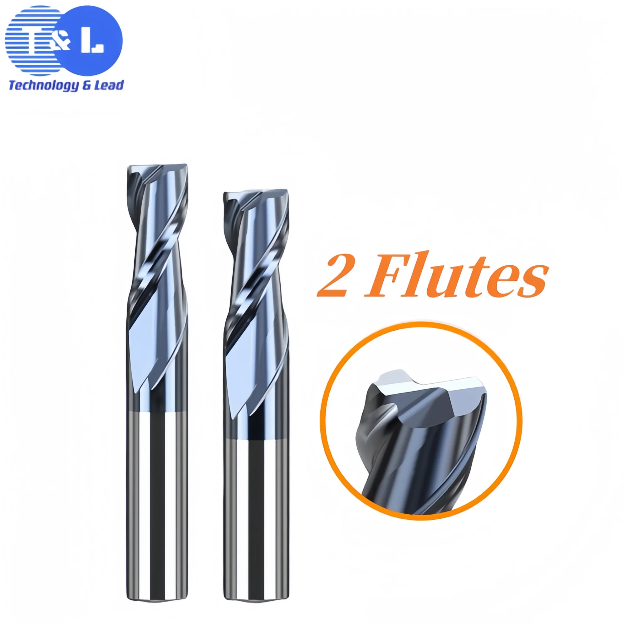 T&L HRC50 2 Flute carbide end mill 1-20mm Alloy Carbide Milling Tungsten Steel Milling Cutter EndMills cutting tools