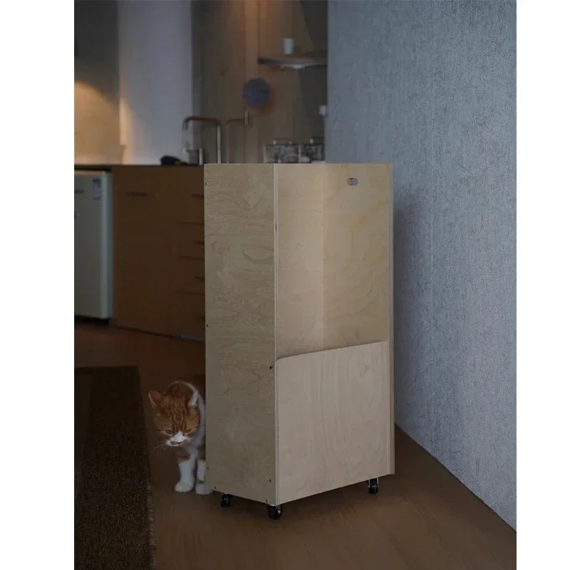 Birch Ocean Board Umbrella Storage Rack Household Umbrella Rack Movable Narrow Slot Cabinet Art Supplies
