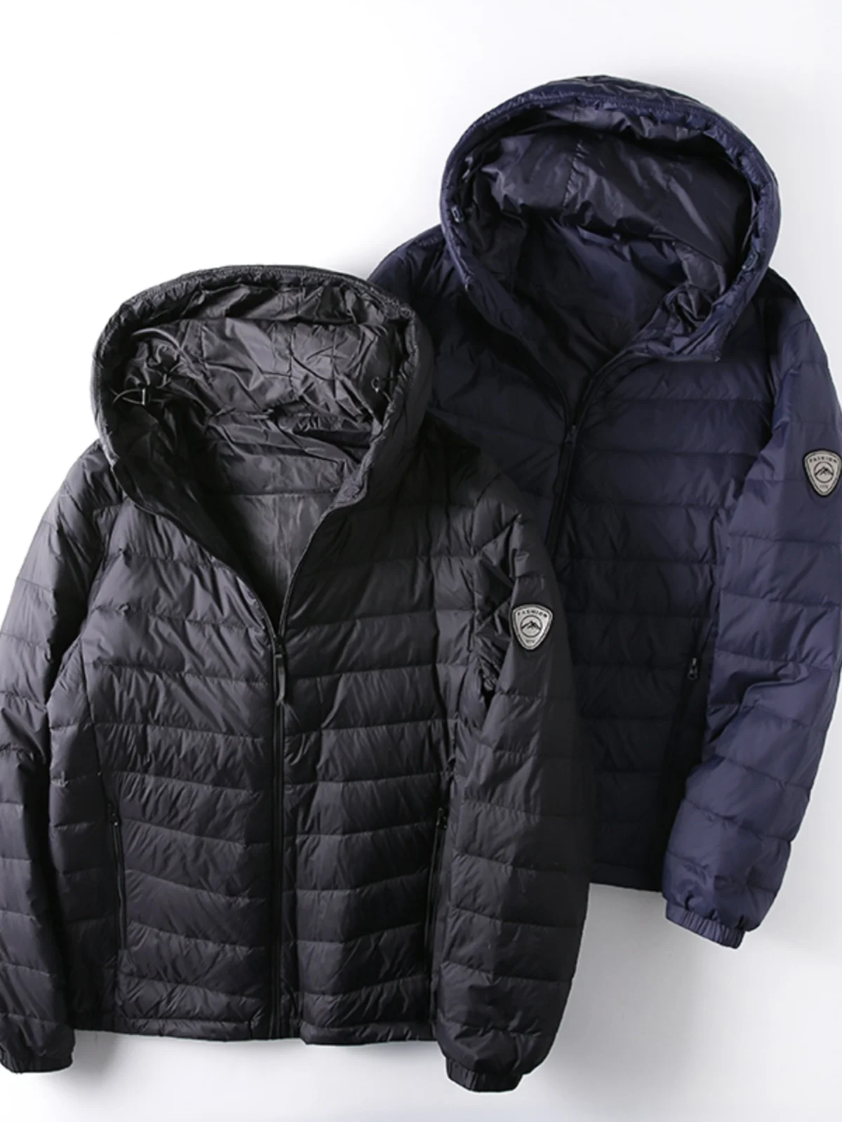 

Waterproof Windproof Lightweight Warm Men's Hooded down Jaet Autumn Winter Sports Casual Sle Youth Outerwear Coat