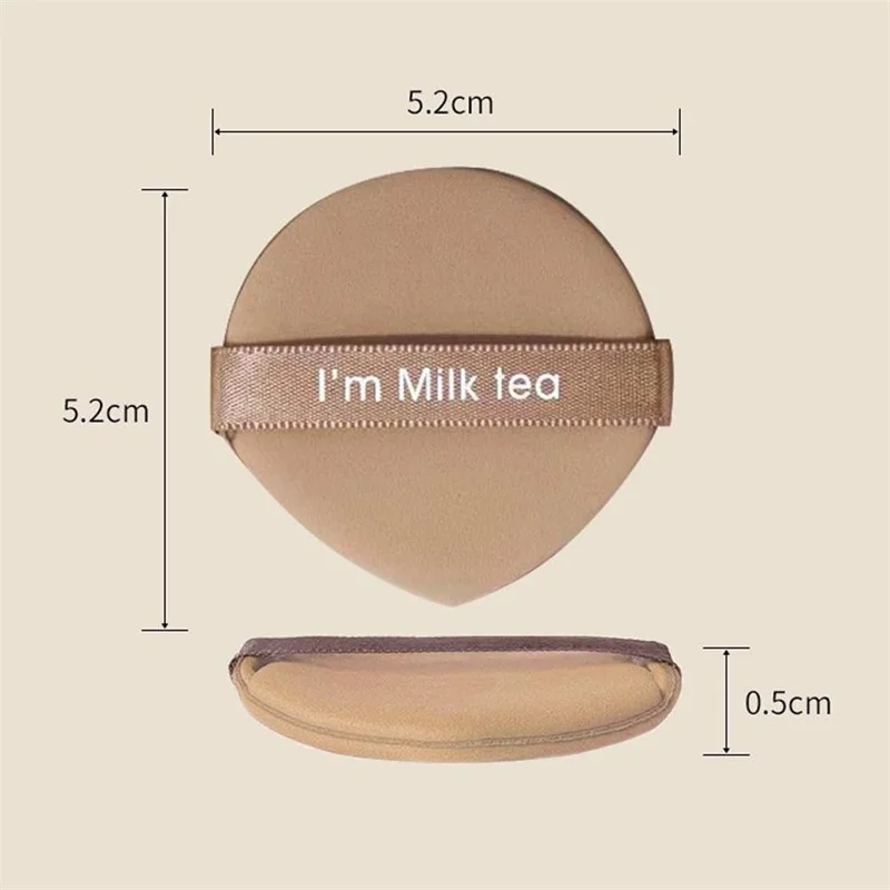 Esponjas de maquillaje con cojín de aire, 7 Uds., con caja de almacenamiento, redondas/en forma de gota de agua, esponja reutilizable, uso seco y húmedo, herramientas para cosméticos