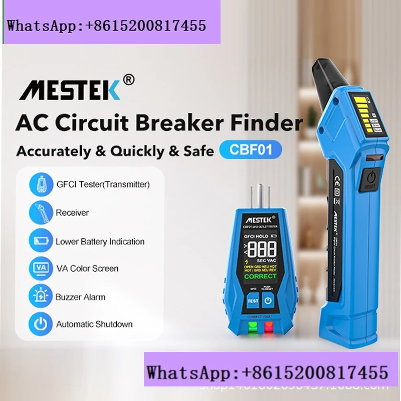 

Multifunctional socket tester Electrical inspection Power supply polarity test Phase leakage switch detection CBF01