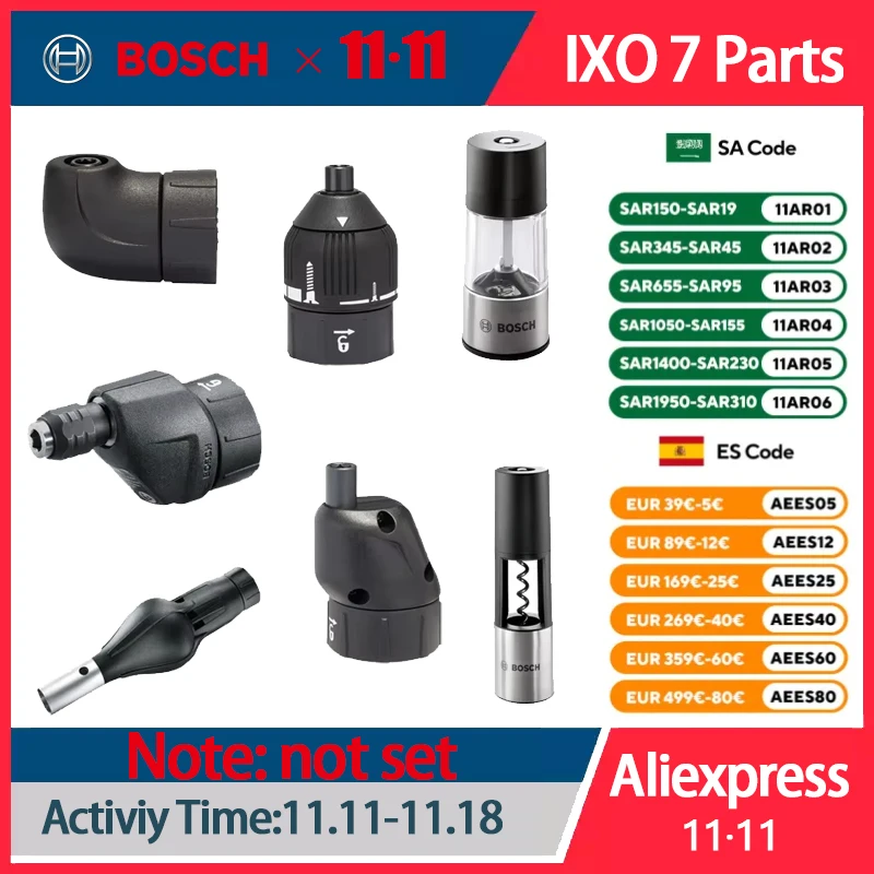 Bosch Ixo Chave de Fenda Elétrica Acessórios Ferramentas Elétricas Multifuncionais Doméstico Pequeno Acessório Ixo7 Variedade Acessórios