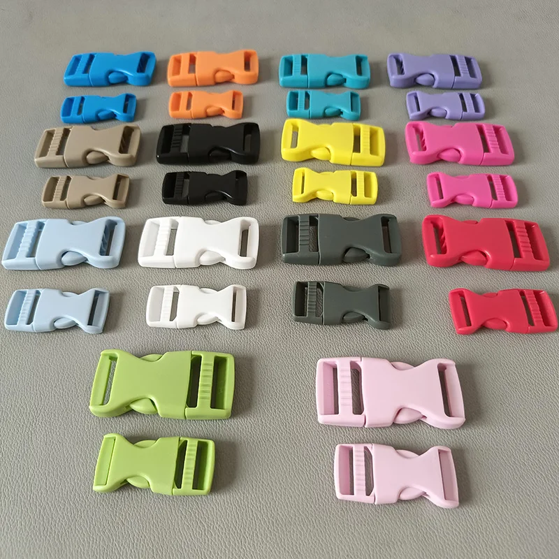 100pcs/Lot Wholesale Plastic Buckle For Children's Backpack Bag Straps Pet Cat Collar Paracord Garment Diy Sewing Accessories