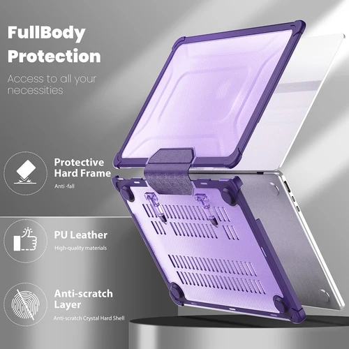 Imagen 2 del producto Funda Space Star para Macbook Pro 14, Funda M5 con borde de TPU para MacBook Air 13, Funda M4 Pro 14 16 M3 Air 15 M2, accesorios para portátil