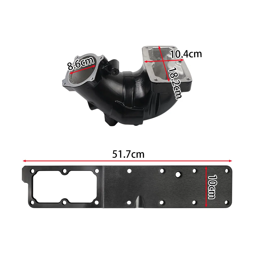 Intake Manifold Kit with Grid Heater & Heating System For 2013-2018 Dodge Ram 2500/3500 6.7L Cummins Engine Air Intake Horn Kit