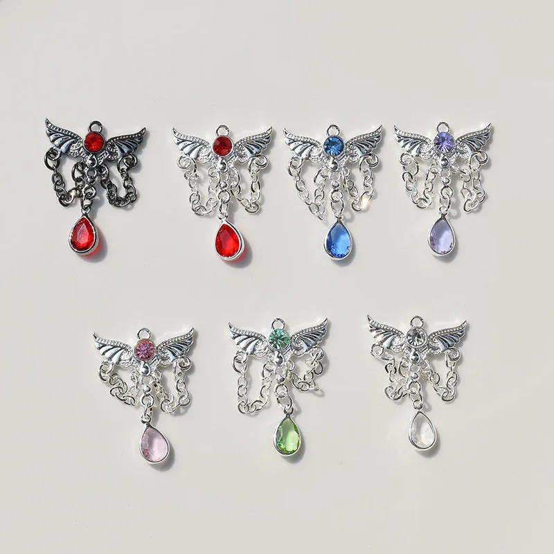 

5Pcs Fashion Butterfly Angel Wings Charms Butterfly Alloy Pendant For Ladies Necklace Bracelet Earring DIY Crafts Jewelry Make