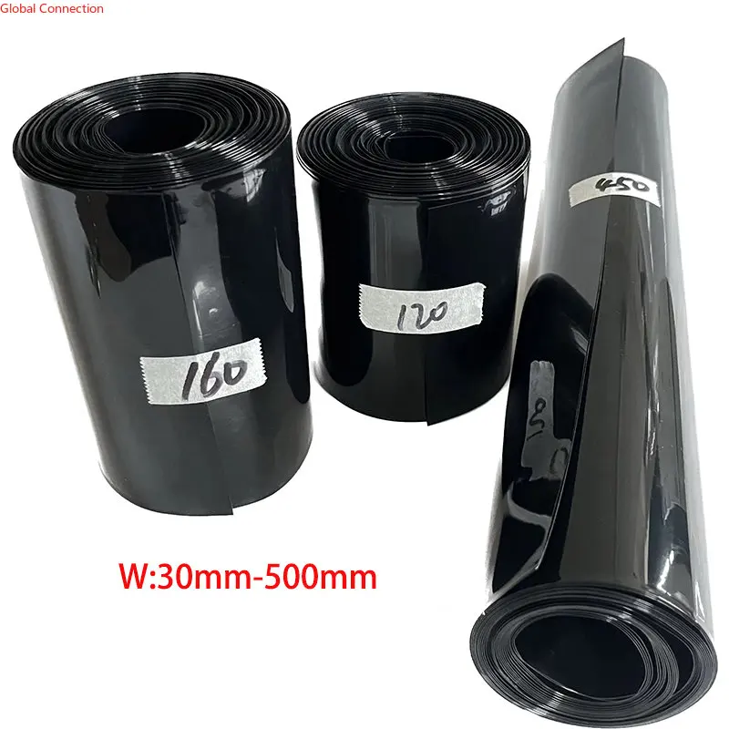 1kg bateria litowa czarny PVC termokurczliwa folia termokurczliwa rury termokurczliwe do 18650/21700 baterii litowych izolowanych folie do pakowania