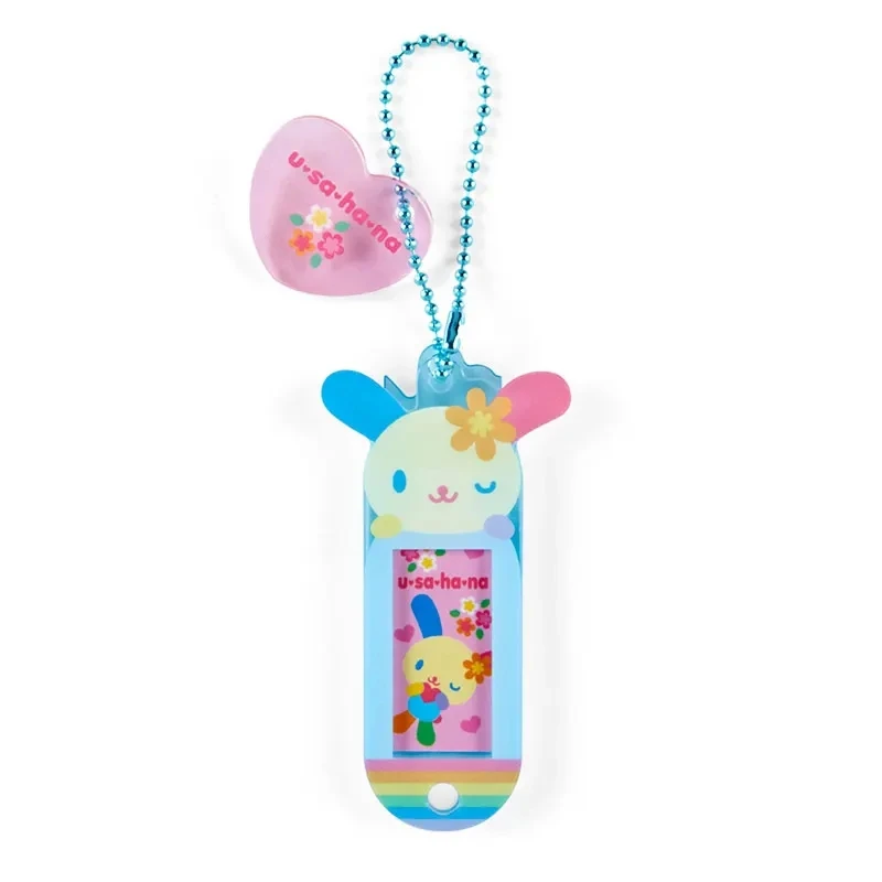 

Usahana Bunny Acrylic Keychain Key Chain Photo Holder Kawaii Cute Name Tag Suitcase Luggage Tag