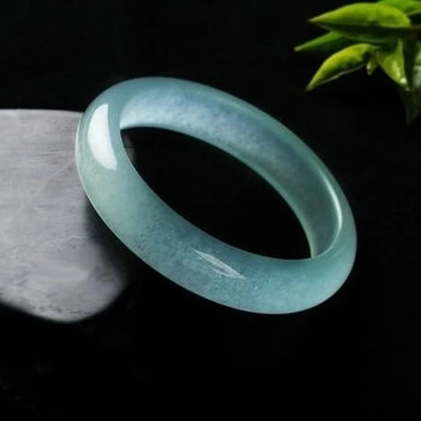 

Genuine Natural Ice Color Jade Bangle Charm Jewellery Fashion Accessories Bracelet Hand-Carved Amulet