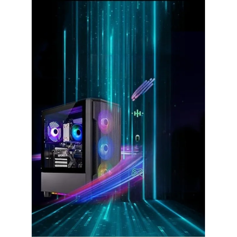 PC Gaming With Core I5-12400F Processor/Nvidia GeForce RTX 4060 Graphics/1TB SSD/16GB RAM DDR4/Windows 11/ Black view 3