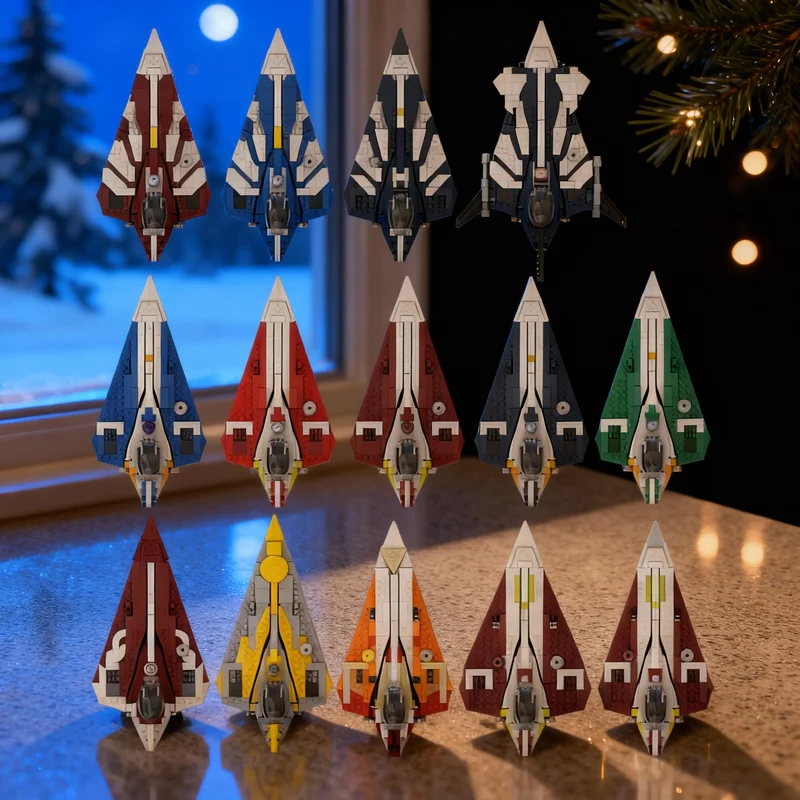 

4061 деталь MOC Delta 7b Delta 7 Aethersprite Class Star Battle — Конструктор, модель космического корабля, игрушка для детей, рождественский подарок