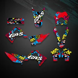 for Custom Team Graphics Backgrounds Decals Stickers Kit For GASGAS EC2010 2011 Decals Stickers