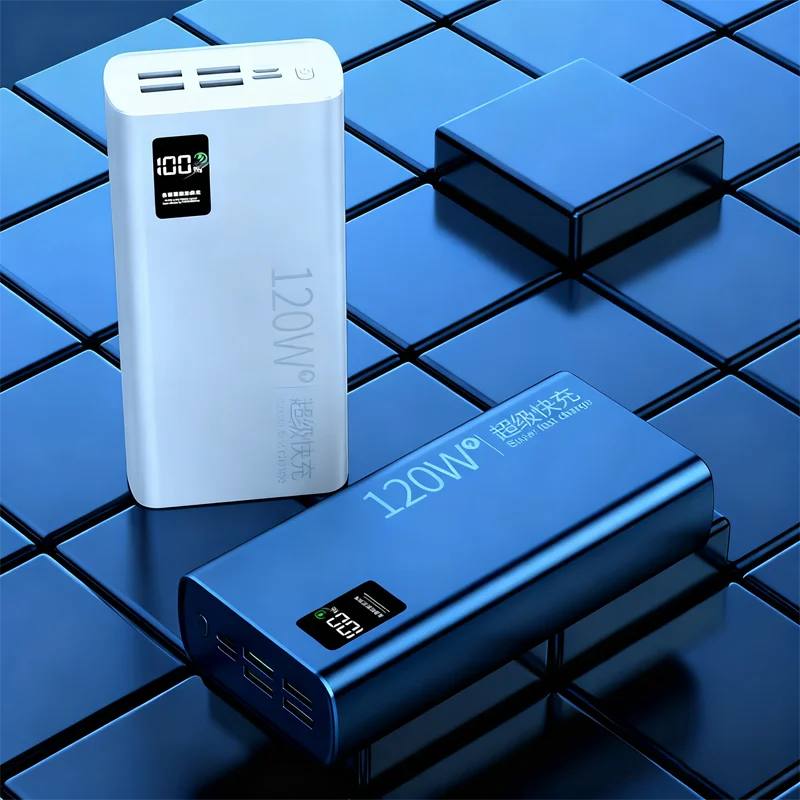 باور بانك لينوفو 200000 مللي أمبير في الساعة بقدرة 120 وات، شحن سريع للغاية، بطارية خارجية محمولة، باور بانك متنقل لهاتف آيفون