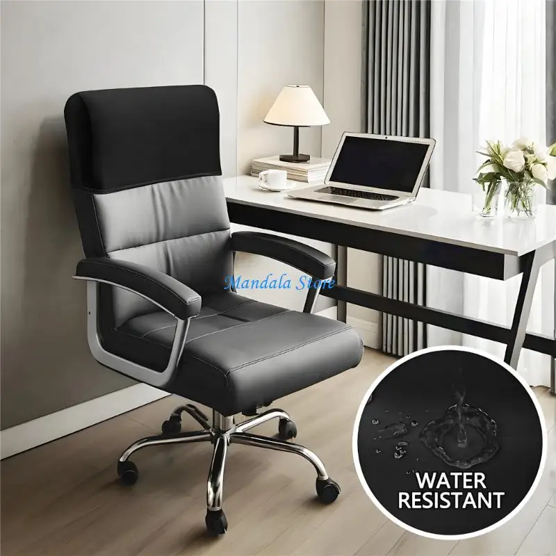 U2JC Office Chair Pillowcase Sturdy High Densities Polyester Materials