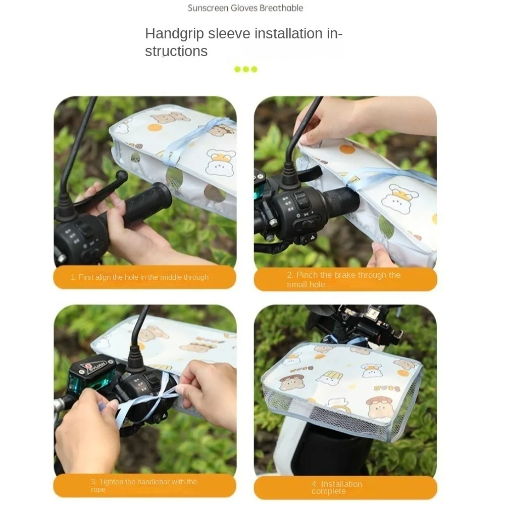 العالمي مركبة كهربية قفازات واقية من الشمس تنفس مقاوم للماء دراجة نارية المقود قفازات المضادة للأشعة فوق البنفسجية لطيف الدب