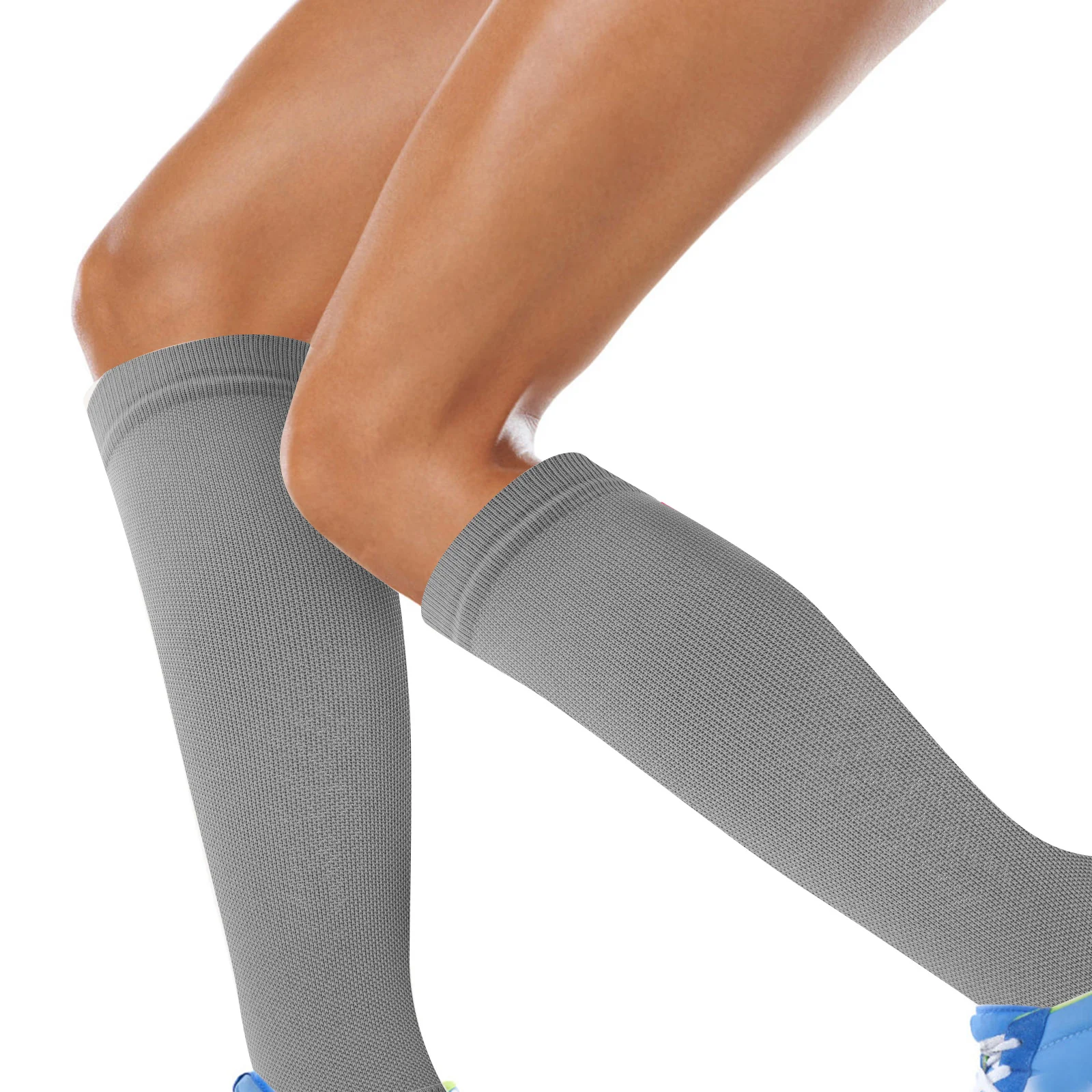 

1Pair Skin-Friendly Calf Sleeves Compression Leg Support for Basketball Soccer Running Long Elastic Protective Socks for Adults